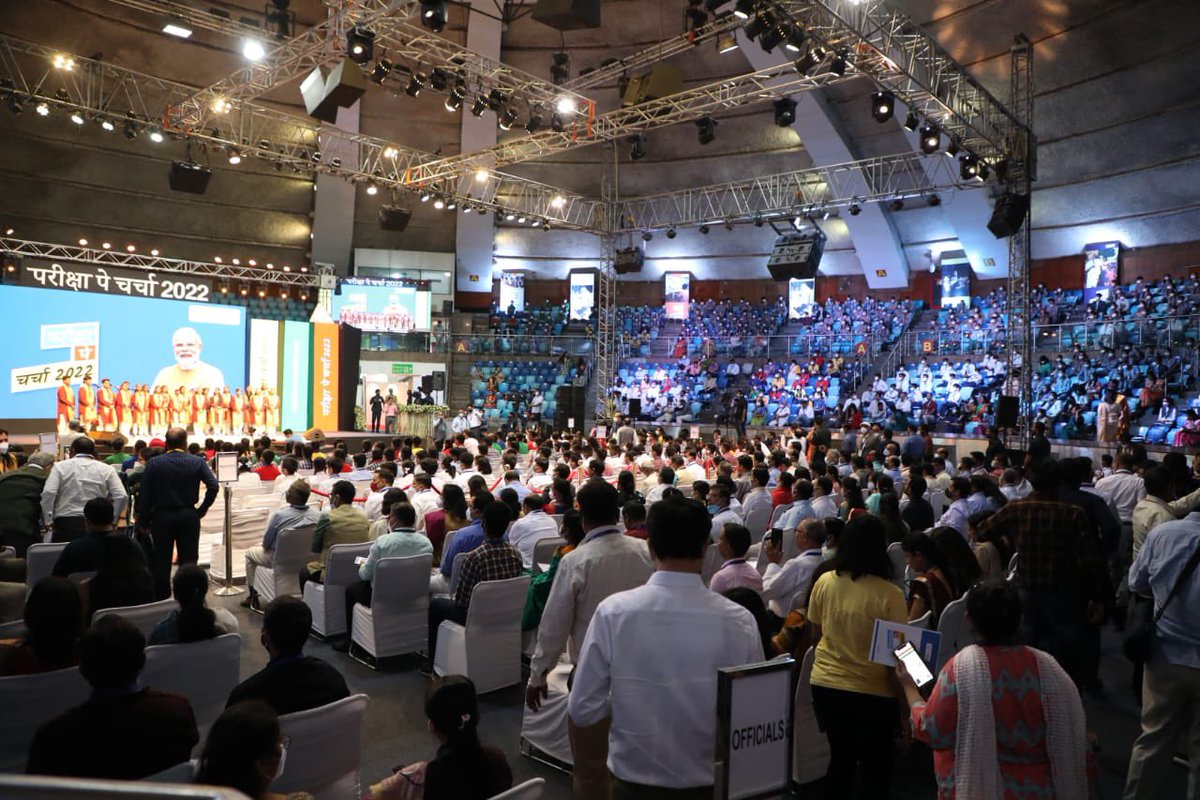 dpradhanbjp's tweet photo. Ready and steady to go! 

Hon’ble PM @narendramodi ji’s #ParikshaPeCharcha begins at 11:00 AM. Come, hang out with PM Modi. 

You can watch it live on my social media channels, @DDNational, other TV channels and @mygovindia. https://t.co/O3NsyGRD4z. https://t.co/J93gjOkW7x