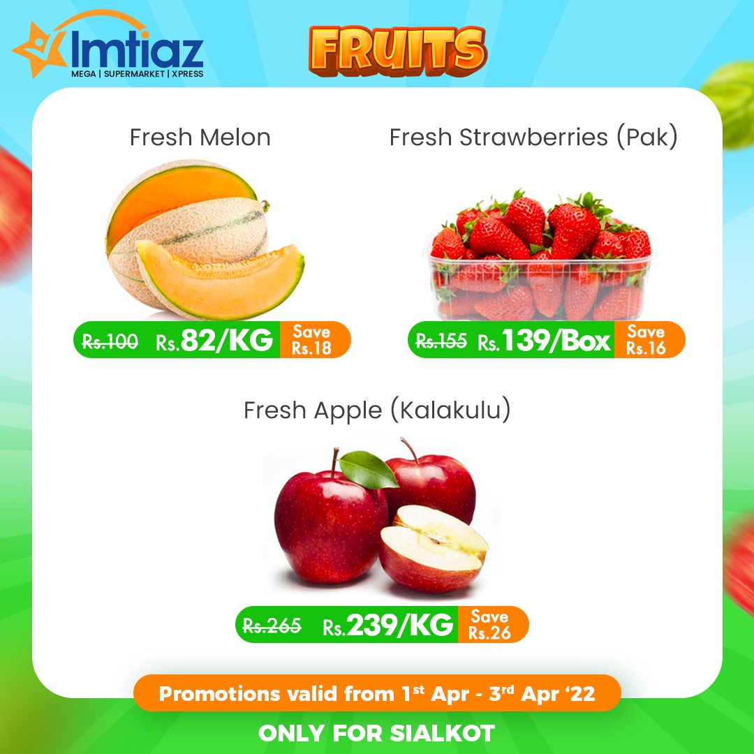 imtiazstores's tweet photo. Another exciting weekend is here with promotions that you donβt want to miss! So visit Imtiaz Store to pick quality fruits & vegetables at discounted rates now! π₯π
#ImtiazStores #WeekendPromotion #WowWeekend https://t.co/Rw2cdsmnvi