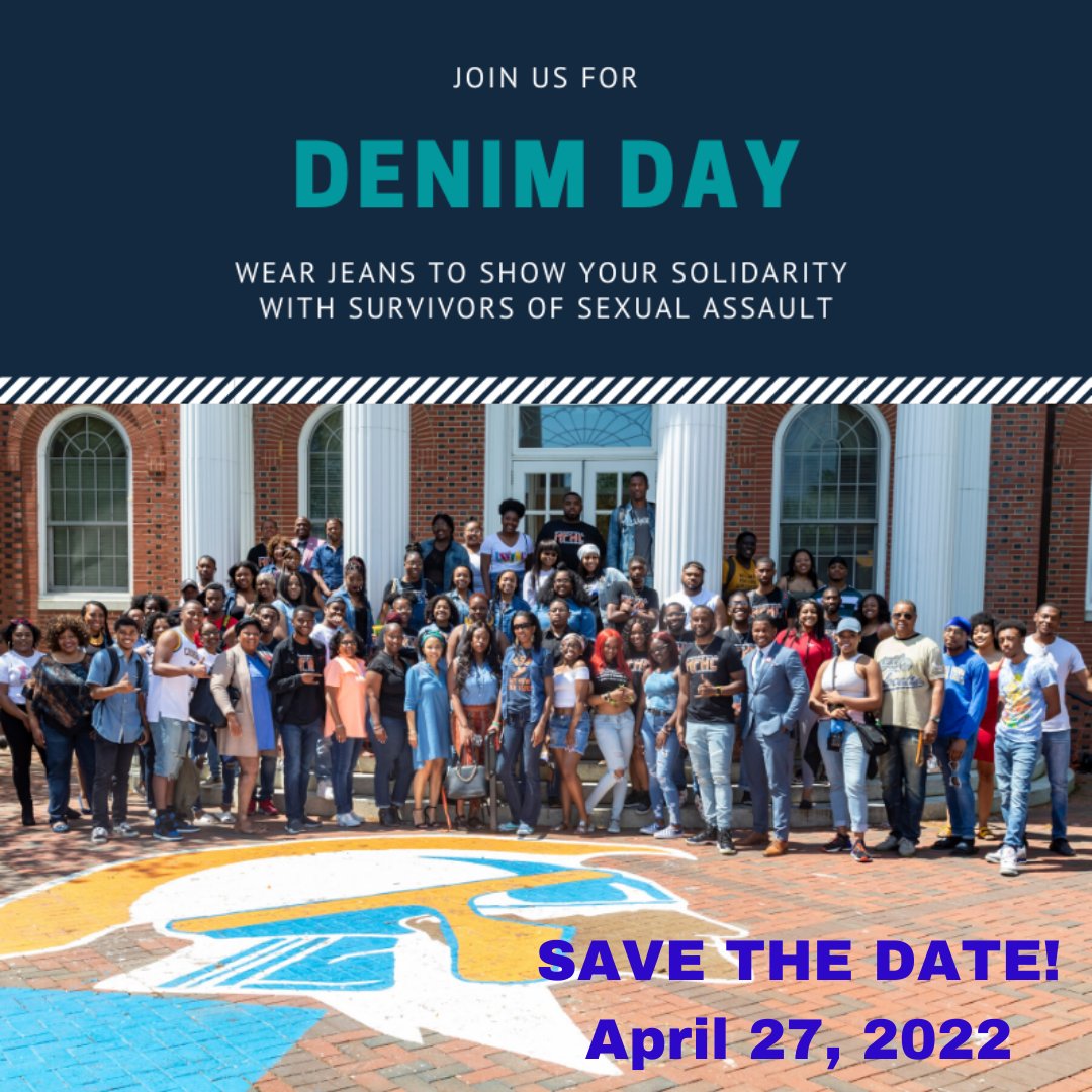 VSUTitleIX's tweet photo. Please mark your calendars and join Title IX and many other campus organizations as we host (in-person and virtual) activities to commemorate Sexual Assault Awareness Month (SAAM) and Denim Day.
Watch this space for more information! 🧡💙 #SAAM2022 #denimday2022 #vsutitleix https://t.co/QPfN6BWcTm
