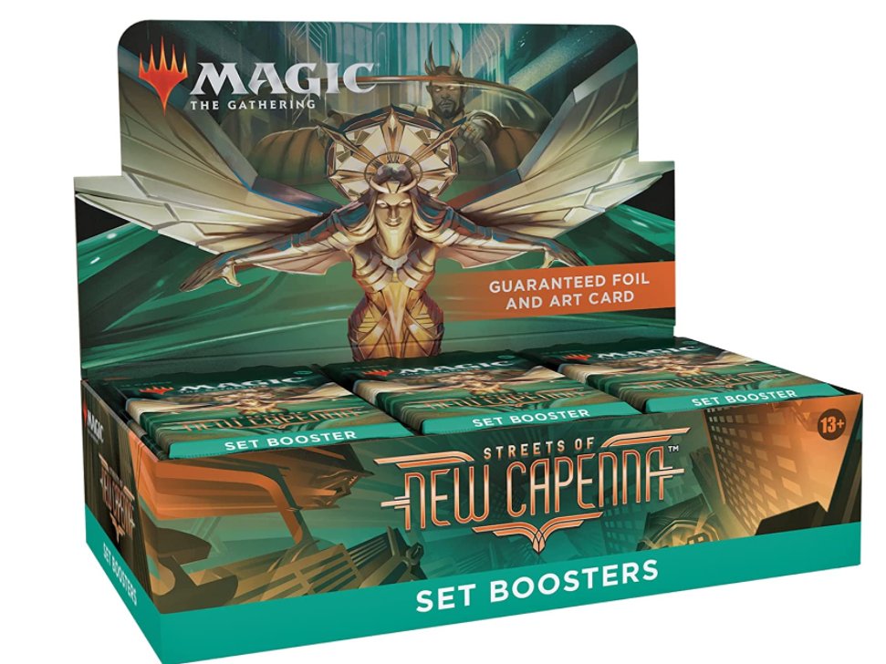 Hazmatt775's tweet photo. Want a chance at winning a pre-ordered box of New Capenna! 
Rules are simple! 
☢️Like this post
☢️Retweet this post
☢️Follow this account
☢️Comment your favorite new guild and why
☢️Do something nice for someone :) 
Winner is chosen on April 29th!
Outside US also, w/out shipping https://t.co/8YdOXUStwj