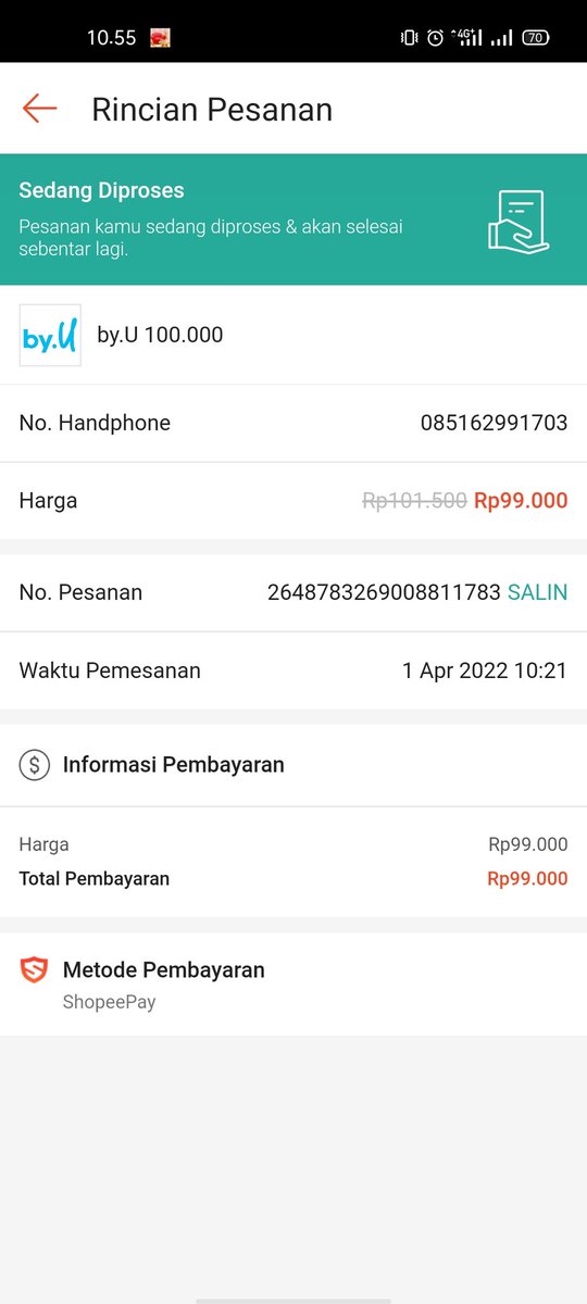 OctaviaRaya1's tweet photo. @ShopeeID ini gmn pesenan sy udh sjam lbh gag msk jg pulsa.a udh chat agen shopee gag ada solusi respon dong dan solusi.a mana https://t.co/TKl3SvLeAL