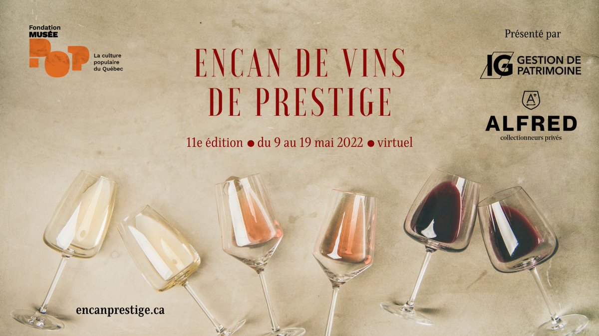 La Fondation du Musée POP est à la recherche de vins de prestige pour son Encan de vins!🍷  Vous possédez un grand cru? Vous voulez en faire don à la Fondation contre reçu d'impôt?💲  Voir l'info👉🏼  swll.to/xez8C5S 
#encandevins #fondation #grandscrus