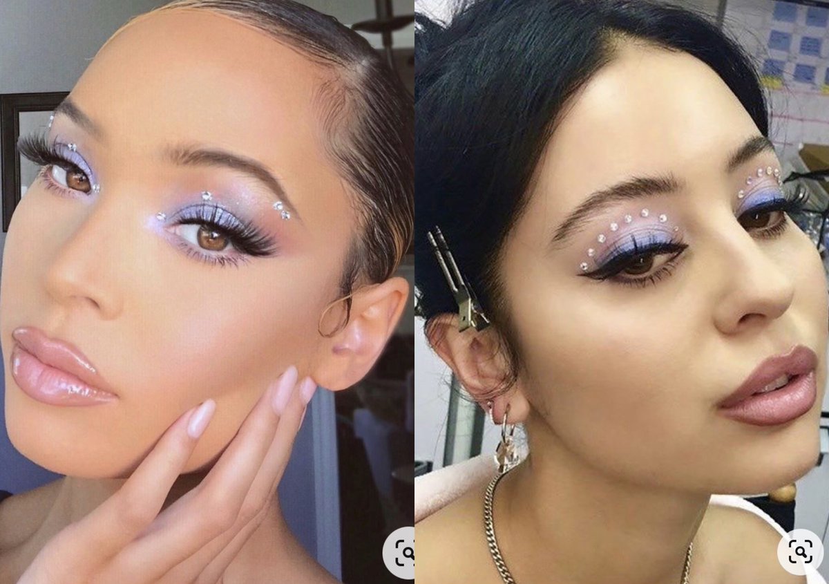 SparkleProm's tweet photo. Makeup looks with rhinestones.. yay or nay?! https://t.co/qn3RCa70UR