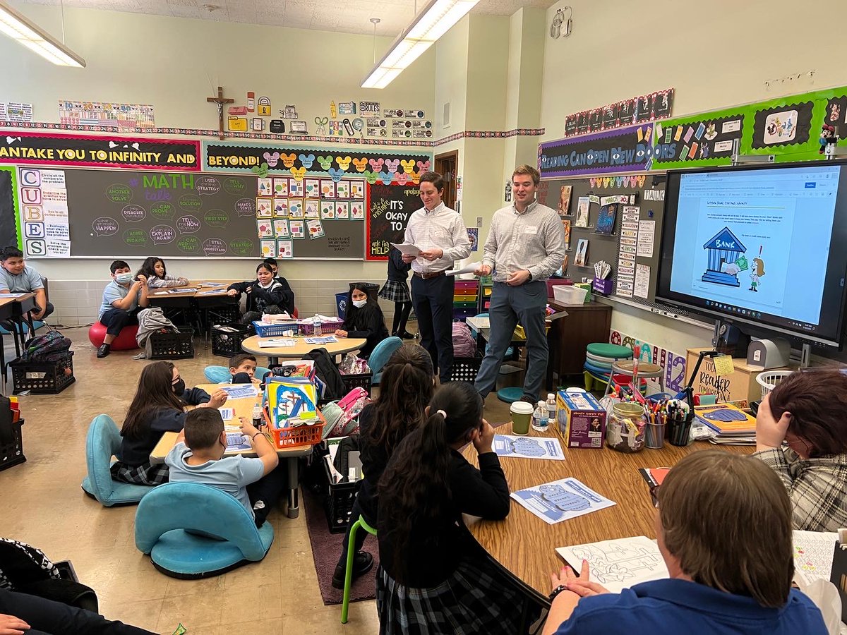 SNicksschool's tweet photo. Thank you to CIBC and Big Shoulders for our financial literacy day yesterday!  The children enjoyed it so much! #bigshouldersfund https://t.co/AstWj8tGif