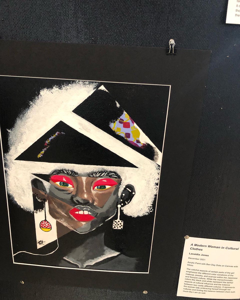 Whhs_SpanishRC's tweet photo. Awesome Artwork Exhibition! So proud of Students! Thank you Emma for your invitation! @ruby_rubia https://t.co/2N5fiMDJ5J
