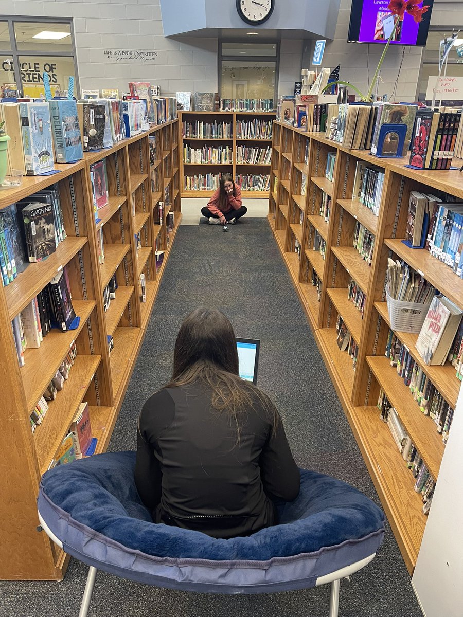 jessiesandre's tweet photo. A day in the life of the #nmslibrary @NorrisMSLibrary Coding, flagging, and breaking https://t.co/rKlNk0tBRK