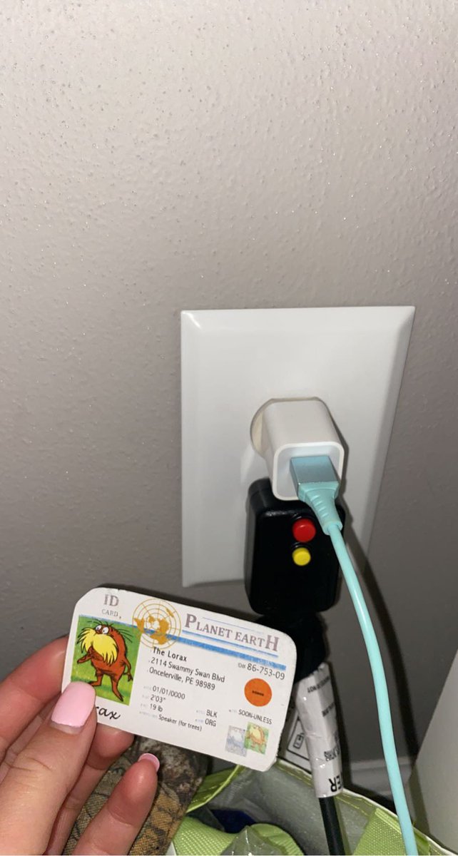 The outlet in my room is a source of energy! I make sure to unplug my cords when I am not using them to conserve energy!😁 #apesenergy <a href="/franklinlorax/">APES Project Lorax</a>