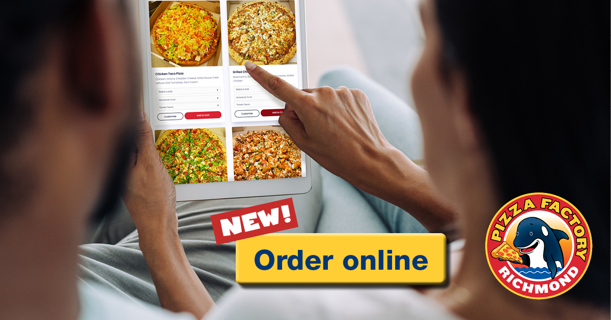 pizzafactoryrmd's tweet photo. Did you know that you can now order our delicious pizza online? It's a convenient and easy way to create your own pizzas or order your favourites. Use the code “apr22” to receive $2 off your order (pick up or delivery) https://t.co/hoQRVo3k3y https://t.co/UtdgMgn63j