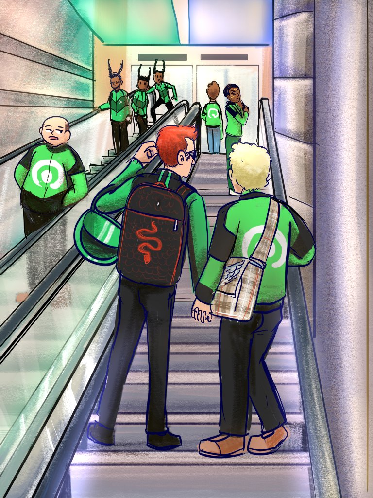 Ratryoshka's tweet photo. #GoodOmens #IneffableHusbands but make it #Gojek and #GrabID https://t.co/nZaQjMIwRK
