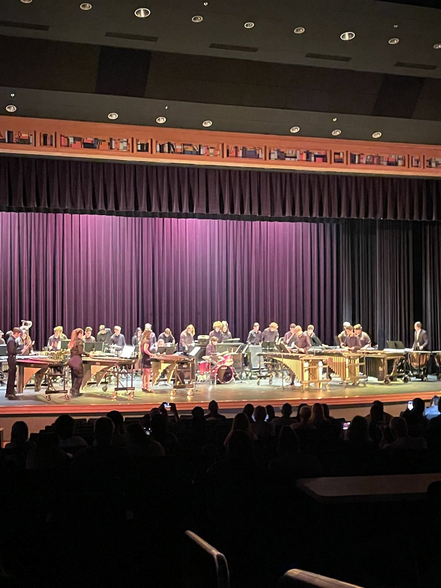 What an amazing performance from our percussion section tonight!🧡💙