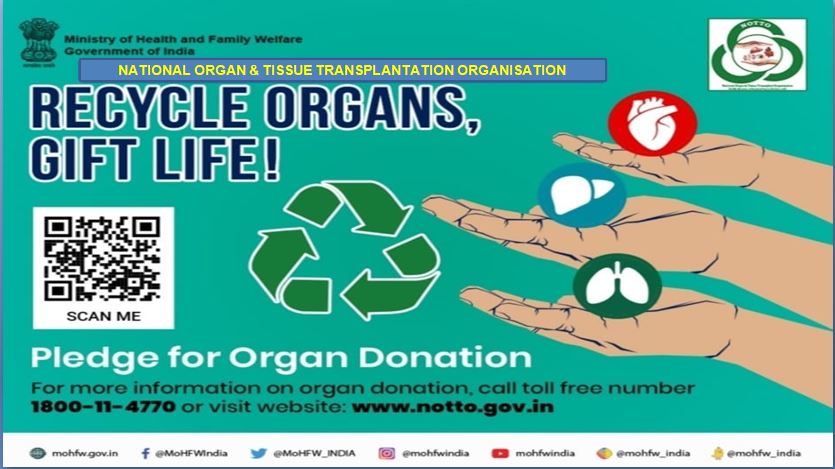 Help those who need a transplant. Pledge to become a proud Organ Donor today. 
#OrganDonation 
#SwasthaBharat #AzadiKaAmritMahotsav