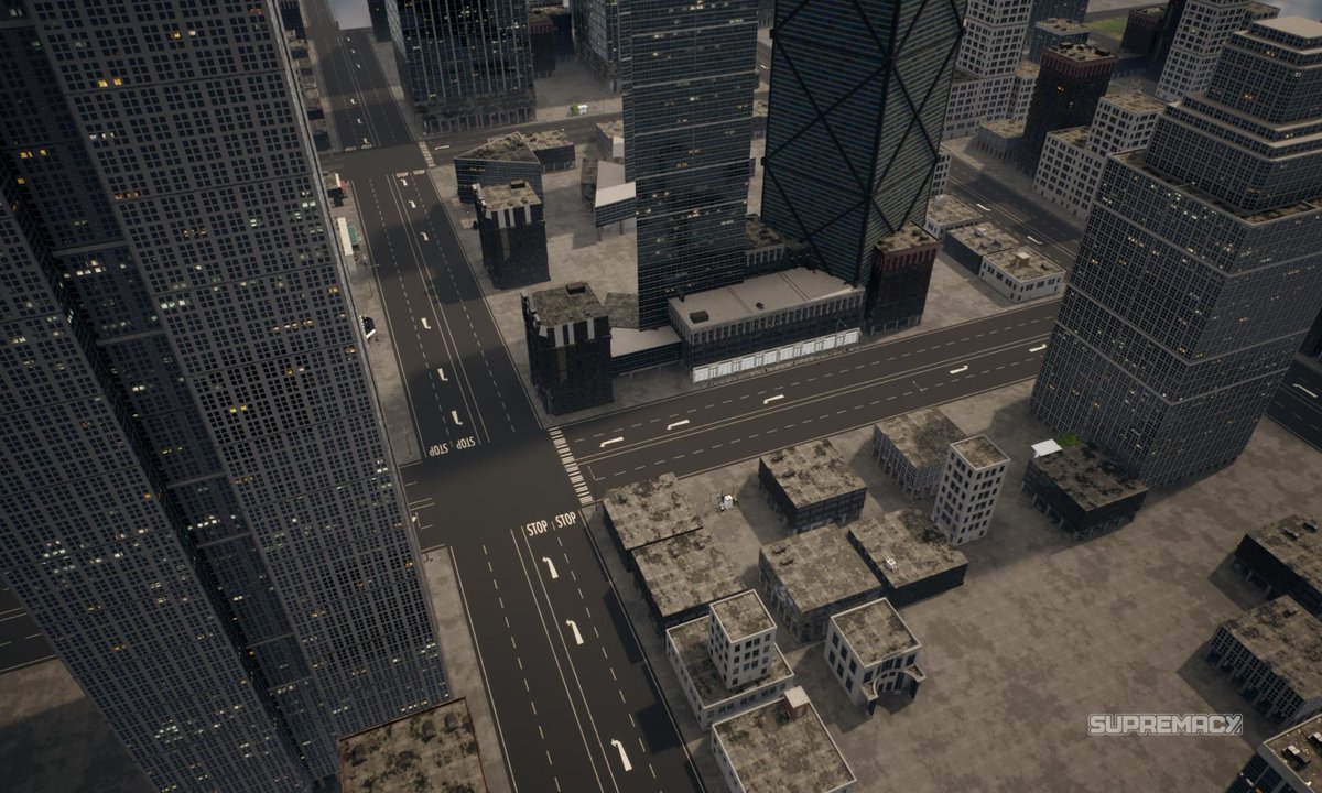 SupremacyMeta's tweet photo. The towering city of Urban Buildings can deceitful. Be cautious, you never know if its a friend or foe around the corner...

#NFTgame #Cryptogame #GameFi #MetaverseGaming #BinanceBlockchainWeek https://t.co/p41L7lZQlI