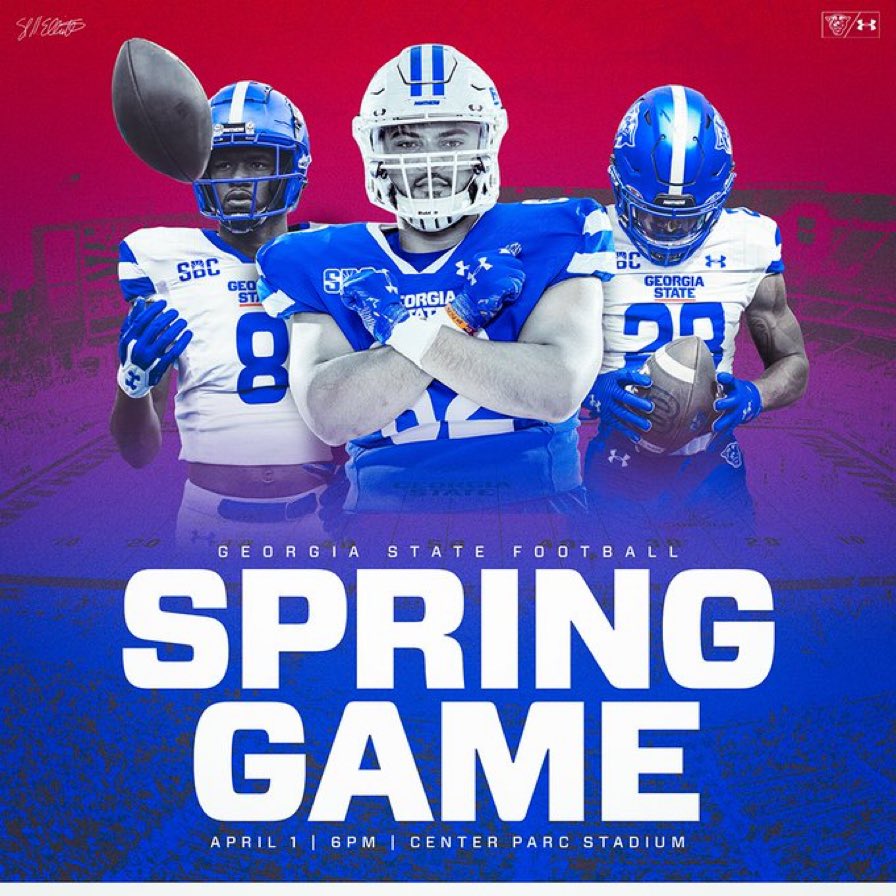 Brian_Pierce28's tweet photo. I will be attending the @GeorgiaStateFB spring game tomorrow! Looking forward to being back at the amazing University and speaking with the great coaching staff! 

@OLBeastCoach03 @lRaulAguirre @corypeoples @CoachSElliott @BenMoore247 @GSUPanthers @Cats_Recruiting https://t.co/ZJEaR5c9Vj