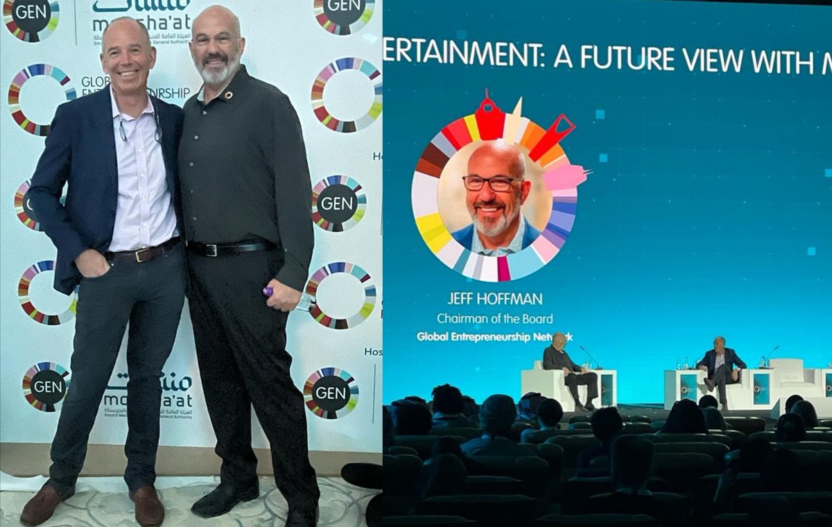 SpeakerJeff's tweet photo. The co-founder of Netflix and former Netflix CEO @marcrandolph and I had a great discussion about what it takes to scale a business, and the importance of culture. Marc Randolph dropped so many golden nuggets from the Netflix story and his incredible wisdom. Wow! @unleashingideas https://t.co/UDUILcbYkh