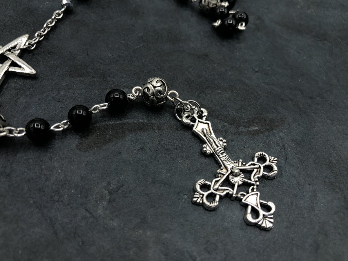 unholyrosaries's tweet photo. SHOP UPDATE TOMORROW, FRIDAY 6:30 PM PST

Check it out! I’ve got some lovely stuff for sale including some inverted crucifix jewelry! https://t.co/LBLPtCR5aK