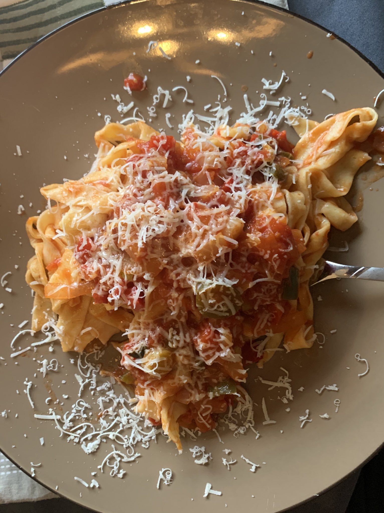 Destin on Twitter "My first homemade noodles & pasta sauce from