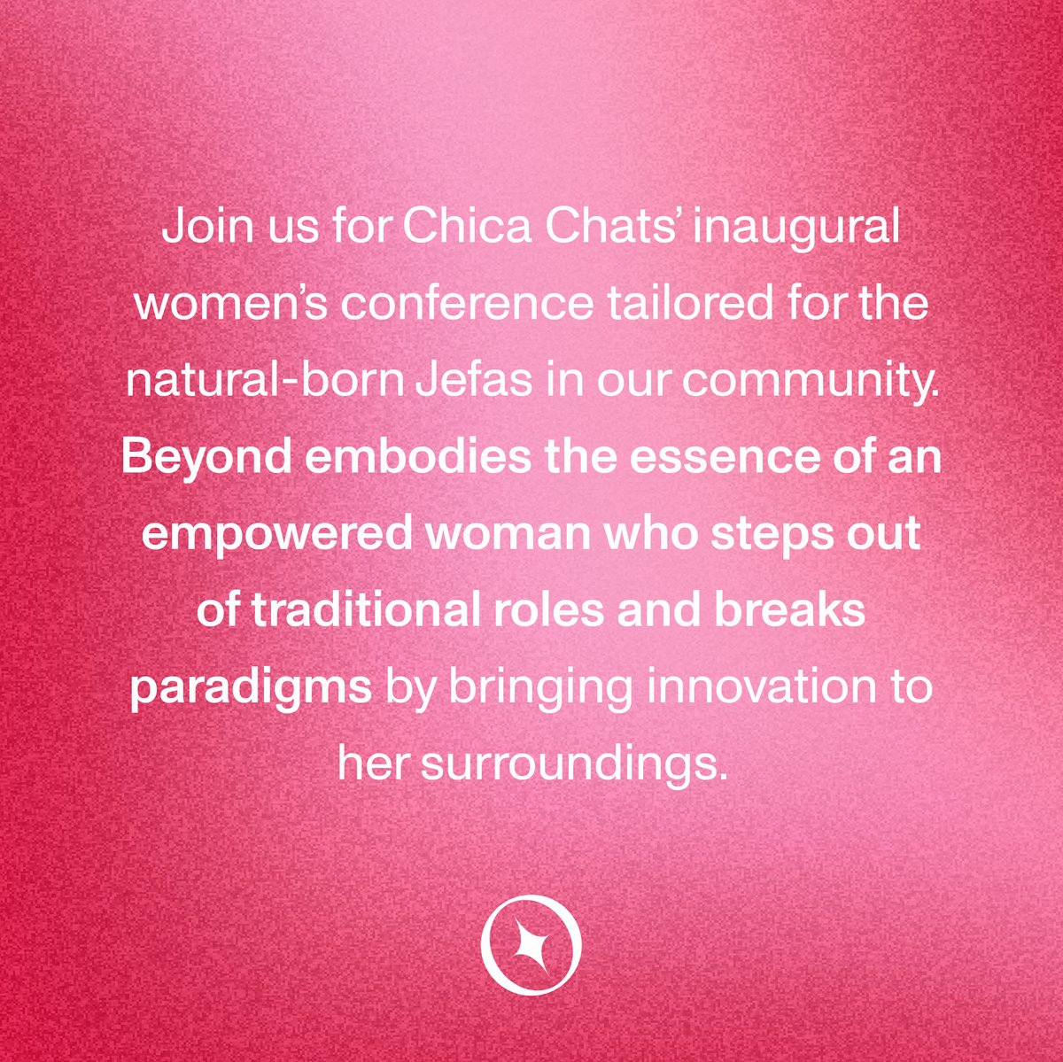 LetsChicaChat's tweet image. #BeyondConference embodies the essence of an #empoweredwoman who steps out of traditional roles and breaks paradigms by bringing innovation to her surroundings 🙋🏿‍♀️ 🙋🏻‍♀️ 🙋🏼‍♀️ 🙋🏽‍♀️