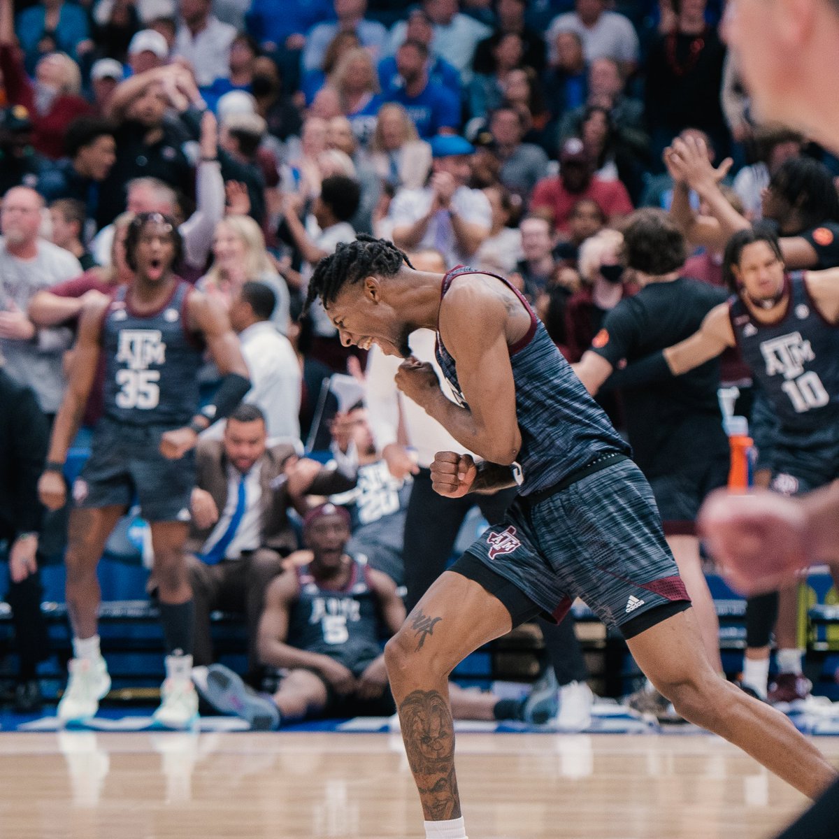 SEC's tweet photo. 𝑾𝒉𝒂𝒕 𝒂 𝒓𝒖𝒏.

one of the hottest teams in the country over the last month: @aggiembk 👍

#SECMBB x #NIT https://t.co/SXfntvqV92