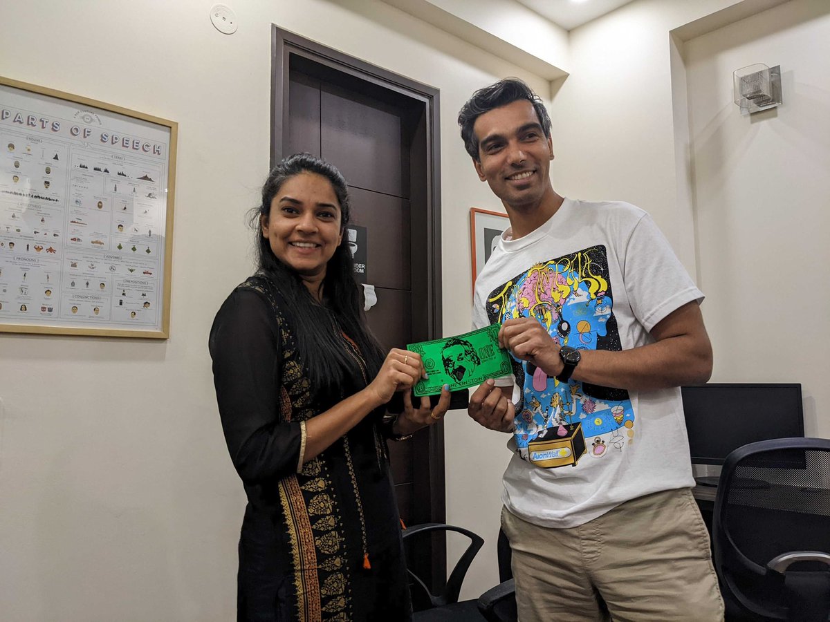 FromRasta's tweet photo. “Belated Einstoin Diwas” - @talkjhalmishti #Einstoin rewards remarkable individual contribution at Rasta. https://t.co/5DrmkA6JZg