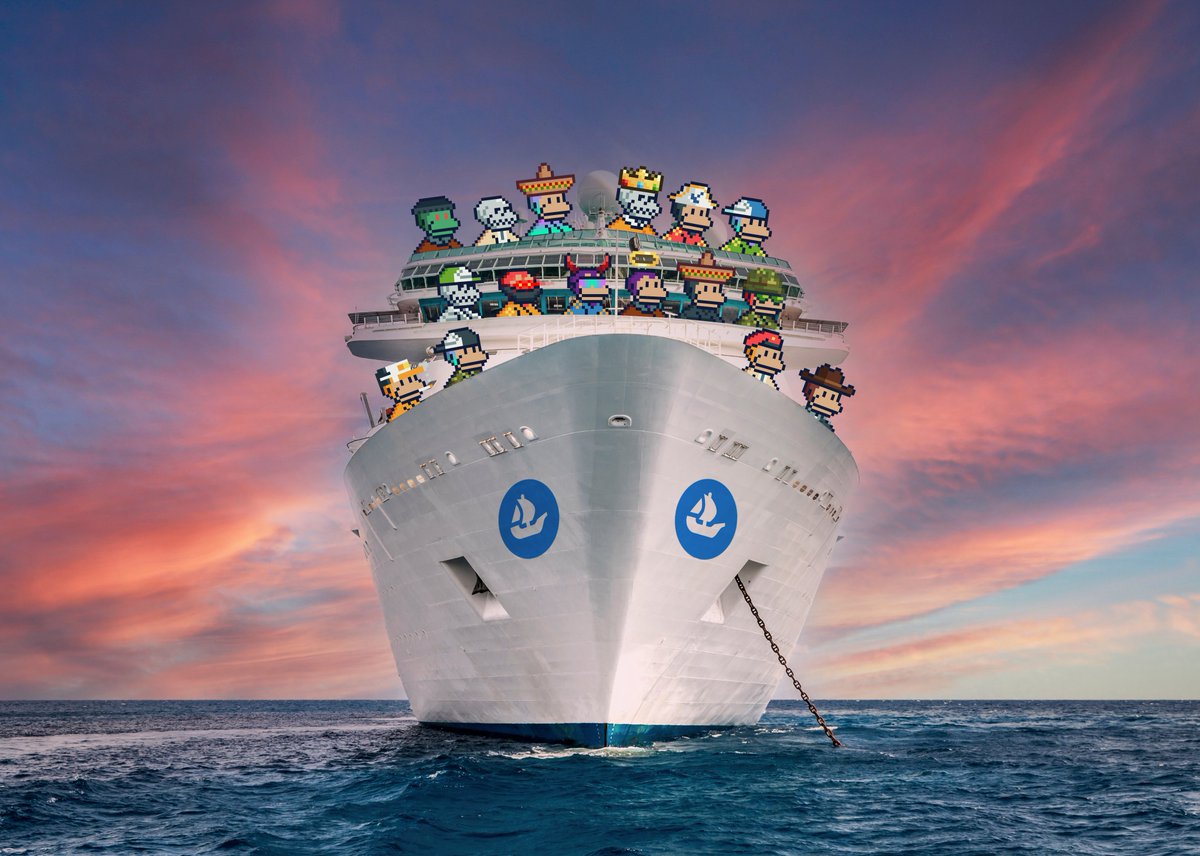 MonkeDAO's tweet photo. Crossing the Open Sea. Destination: Monke Island. https://t.co/9ODMnhSYFm