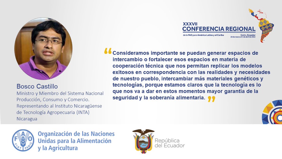 Ministerio Agropecuario de Nicaragua (@mag_nicaragua) on Twitter photo #LARC37 <a href="/FAONicaragua/">FAONicaragua</a> <a href="/FAOenEspanol/">FAO en español</a> <a href="/intanicaragua/">INTA Nicaragua 🇳🇮</a>
#NicaraguaBenditaYSiempreLibre
#TrabajarProducirProsperar #LARC37 <a href="/FAONicaragua/">FAONicaragua</a> <a href="/FAOenEspanol/">FAO en español</a> <a href="/intanicaragua/">INTA Nicaragua 🇳🇮</a>
#NicaraguaBenditaYSiempreLibre
#TrabajarProducirProsperar