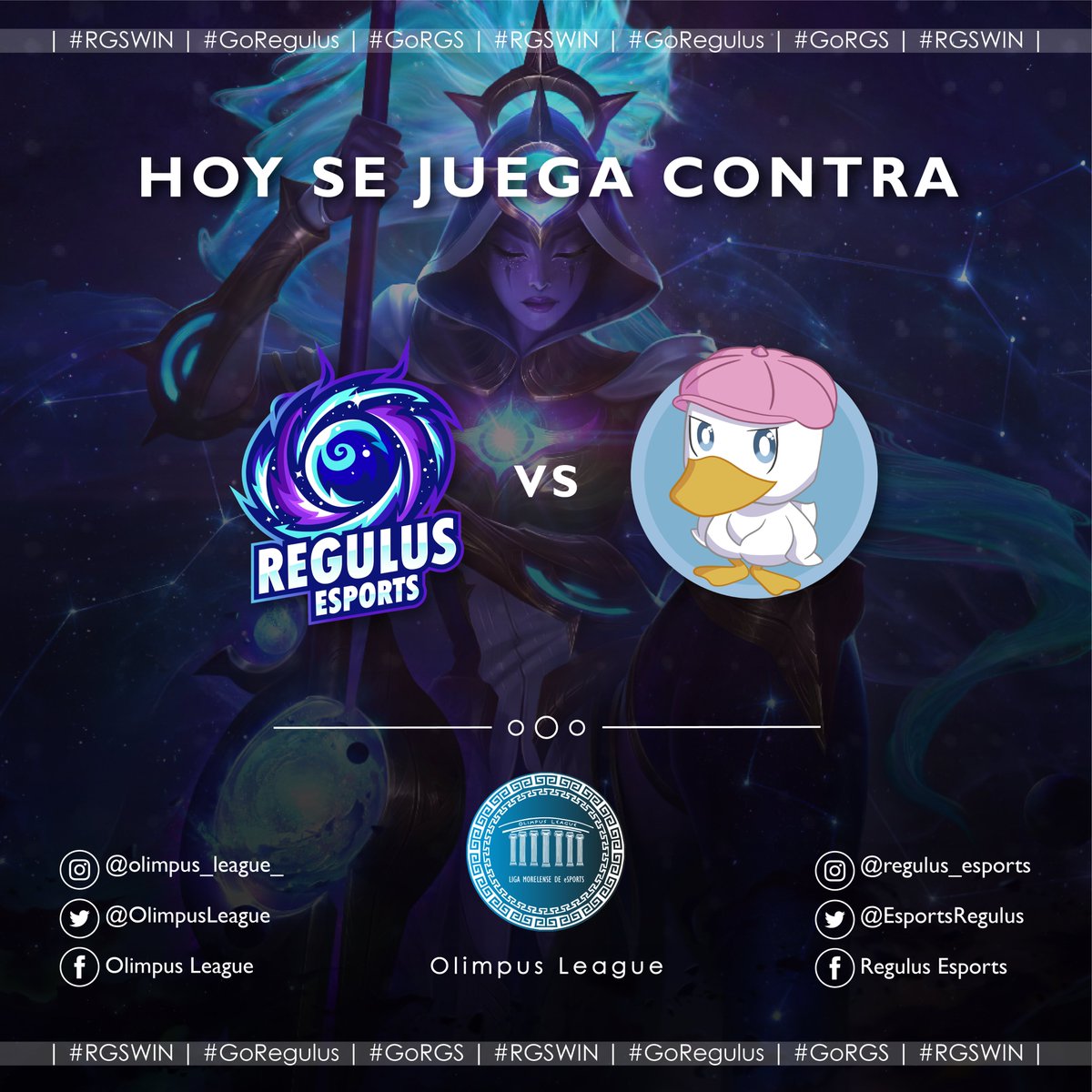 EsportsRegulus's tweet photo. Empieza la Olimpus League, y estarémos jugando en unos minutos. ¡Vamos con todo! #RGSWIN #GoRGS https://t.co/ztuBnoplmW