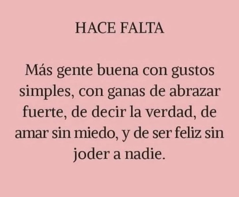 Hace Falta!!!