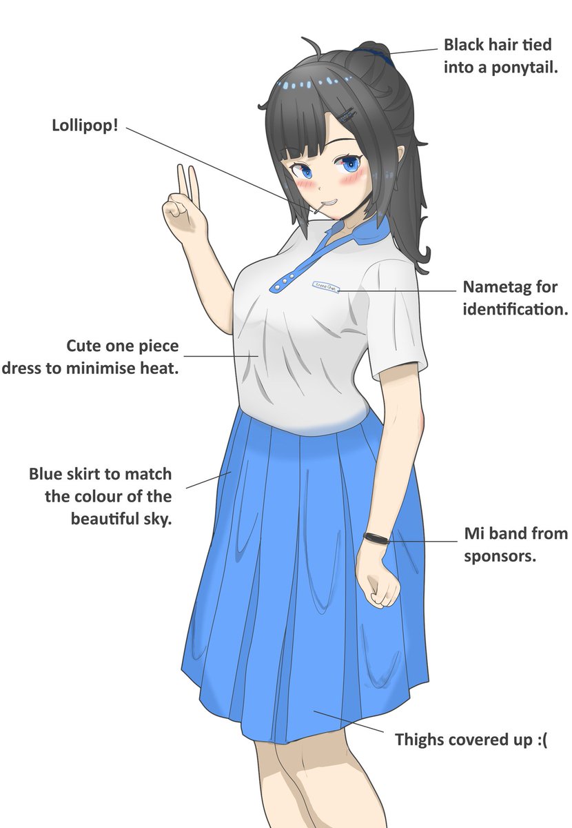 ITYHHYTI's tweet photo. This is my school's girl's uniform. https://t.co/vK824LoJ7L