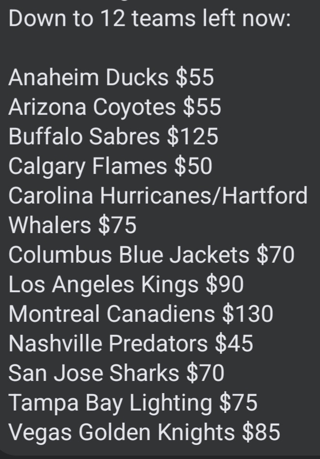 FlyingVCards's tweet photo. π Jump into our next 20-21 #UpperDeckHockey #Premier Inner Case #GroupBreak π
Down to 12 teams left! Team list attached.
Send me a message or comment to joinπ
π¨π¦ prices & includes FREE worldwide shipping for all hits!
#FlyingVCards #PullingFire https://t.co/w5mdLbwJPR