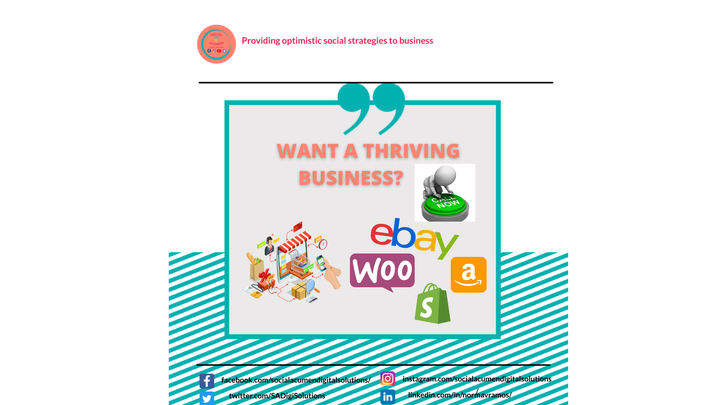 SADigiSolutions's tweet photo. Do you need assistance in growing your e-commerce business? Then focus on content-based marketing. Get started on content-based marketing with me! 😊🖥️🙂

#socialacumendigitalsolutions
#socialmediaservices
#marketingtipsforbusiness
#onlinemarketingstrategy https://t.co/87TdNdnhWg