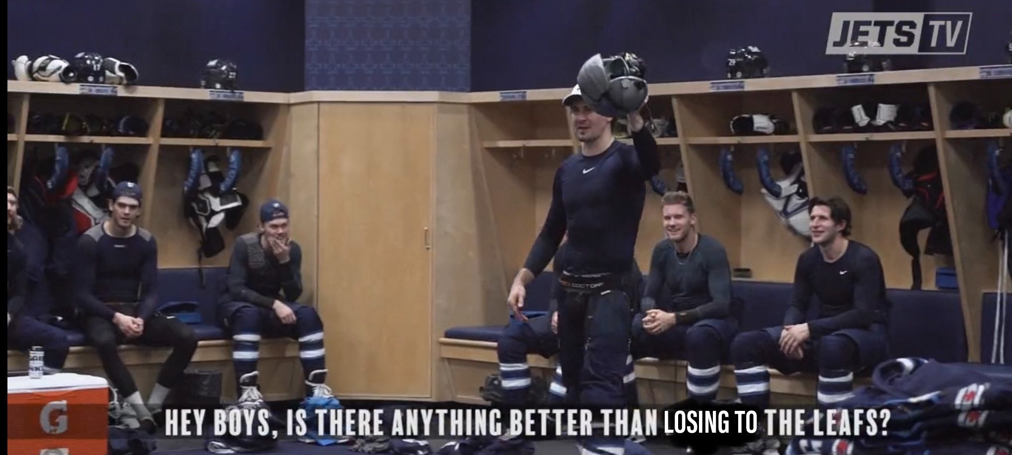 Michael on Twitter "Live look inside the Winnipeg Jets’ dressing room