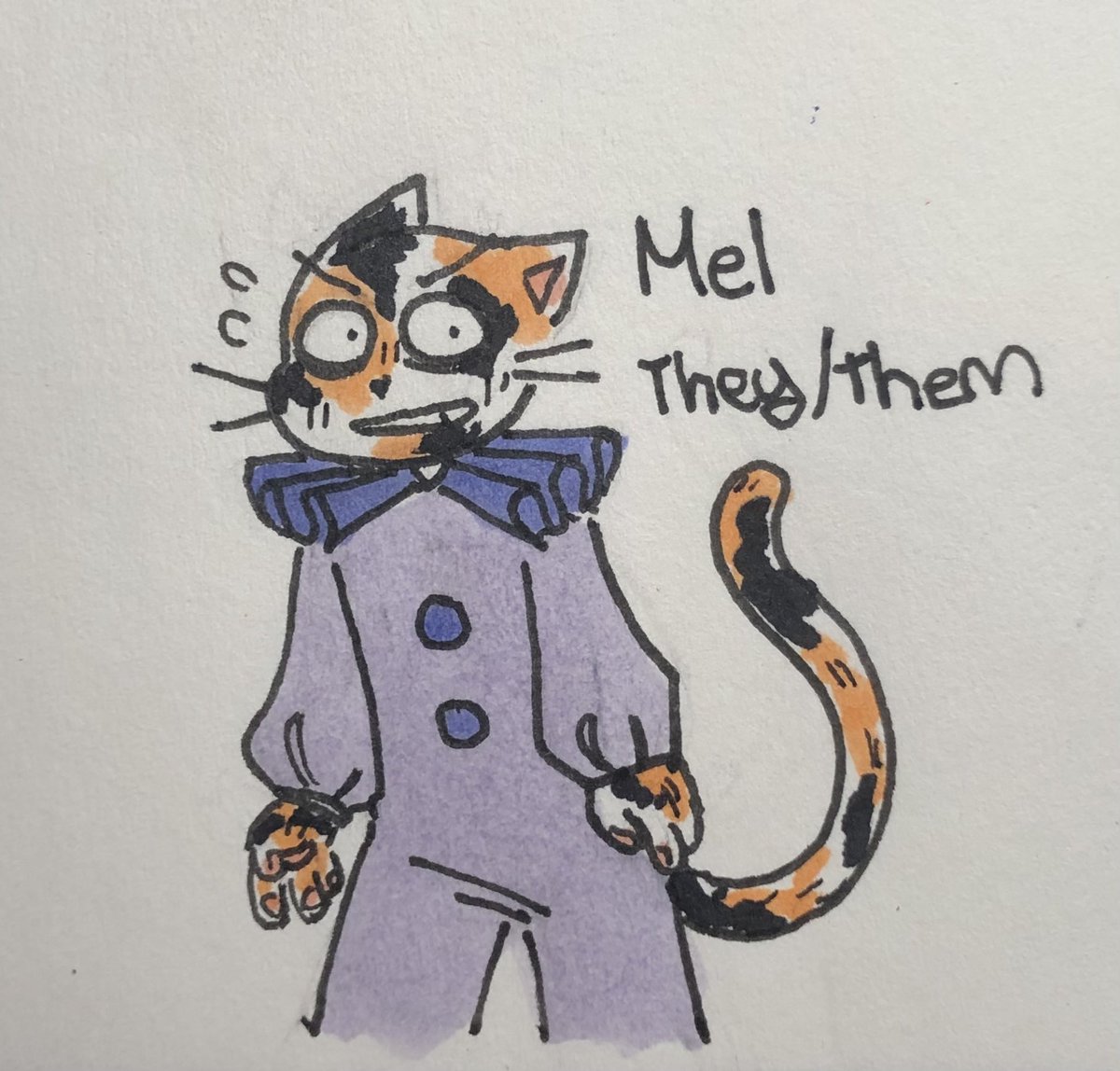 Introducing two new spoonsonas: Melvin and Mel! These are a part of my 5$ clowncat commissions I’m doing right now! If you want one designed for you, Dm me! :) #spoonsona #art #comissions