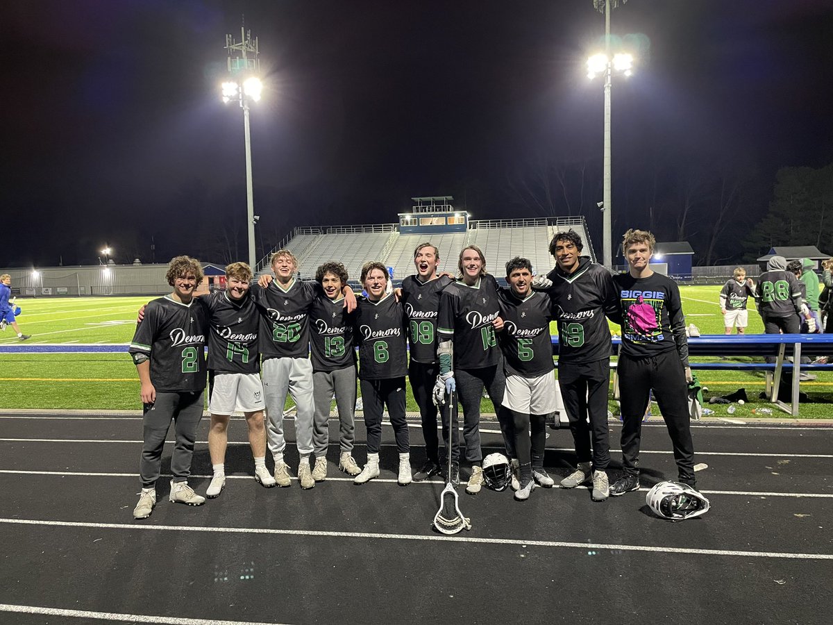 So happy for our senior lacrosse players - it was worth sitting in the  cold to BEAT Bay!!! <a href="/DemonAthletics/">Demon Athletics</a> <a href="/WHS_Westlake/">Westlake High School</a> <a href="/LaxCoachStep/">Brian Stepanek</a>
