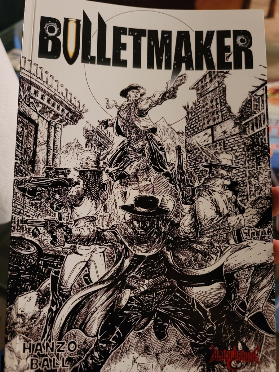 Smilingbandito's tweet photo. Great to have this in hand now!
#Bulletmaker is a meaty book!
Well done @GatHanzo and @Comicartmaster1! DEATH DEATH DEATH looks fantastic!
Ruins of Odyrion already looks like a fleshed out lived in fantasy. Loved it.
Awesome job on Gigadeath @Doodle_Bags! https://t.co/qmlA44CPOJ