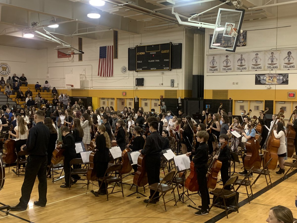 GreeceOlympia's tweet photo. We are so  proud of our Spartan Middle School musicians!! They did so well tonight at performing String Fest and representing Olympia!  Great job, you all rock!!! So excited that String Fest returned this year!🎻💛💚@MarcFleming77 @GCSDsuper @GreeceCSDMusic @GreeceCentral https://t.co/K77YhBXkrE