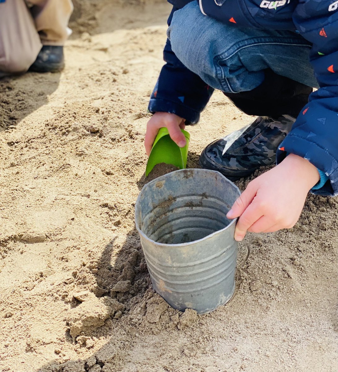 New sand in the sandbox today! Thanks @tvdsb facilities team! The small things make a big difference for our little ones.