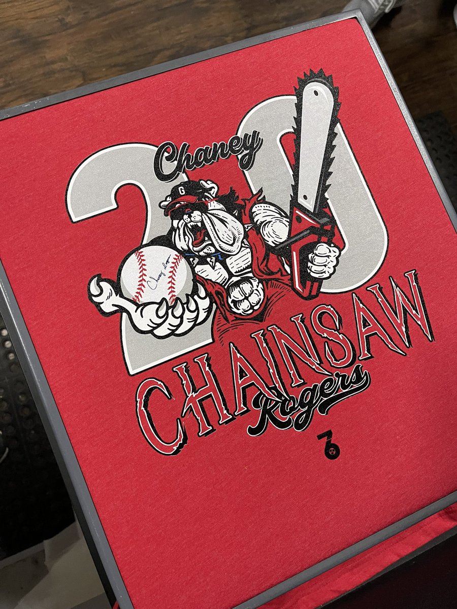 SevenSixApparel's tweet photo. CHAINSAW!!!! @RogersChaney https://t.co/hnWAXo2Rry