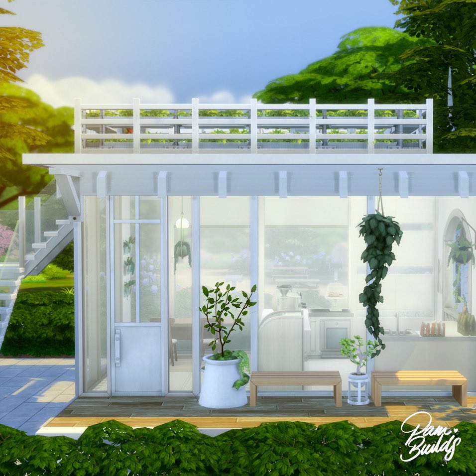 pambuilds's tweet photo. Bloom Cafe 🌿
#thesims #sims4 #ShowUsYourBuilds https://t.co/8GPwW4yyMA