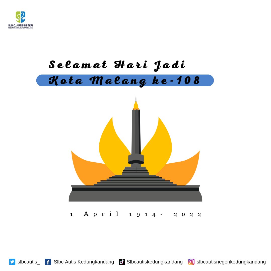 Slbcautis_'s tweet photo. [HARI JADI KOTA MALANG KE-108]

Semoga Kota Malang Semakin jaya dan semakin maju, rakyatnya semakin sejahtera, pemimpinnya semakin amanah🌻

Selamat Hari Jadi Kota Malang ke-108🥳

_________________________

#slbcautisnegerikdkd
#hutkotamalang108
#tamalesngalunuhat https://t.co/yQbRioL6X0