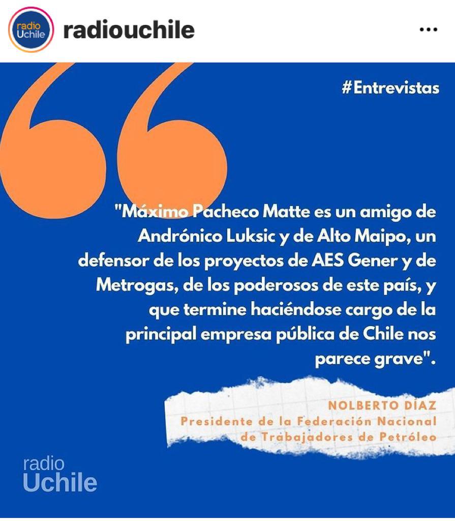 SergioGrezToso's tweet photo. El nuevo presidente de CODELCO designado por Boric, según el presidente de la Federación Nacional de Trabajadores del Petróleo. https://t.co/EwVT3G2Vk7