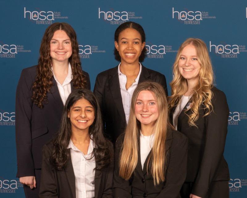 Our SLC top-5 finishers with some of their HOSA peers from all over the state <a href="/tnhosa/">TN HOSA</a>