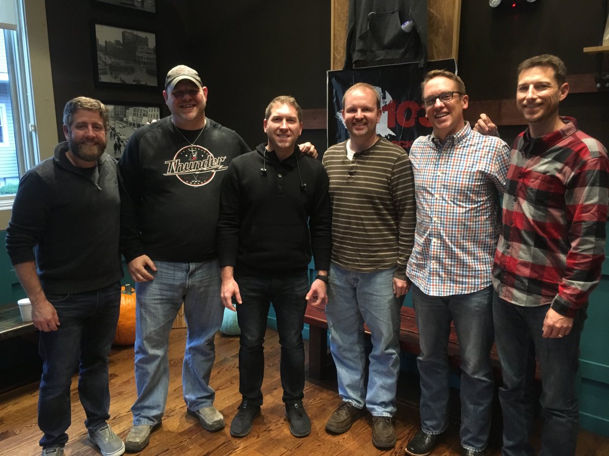 BrianLamos's tweet photo. @fbhwshow are coming to Albany and I am going to miss both shows. But hopefully I’ll catch them next time. Here’s a photo of the first time I ever met them with my stepson Richard in 2014, and again in 2017. @freebeergregg @hotwingsfbhw @JoeFBHW @NoPHinSteven https://t.co/X5Ras3LAM3