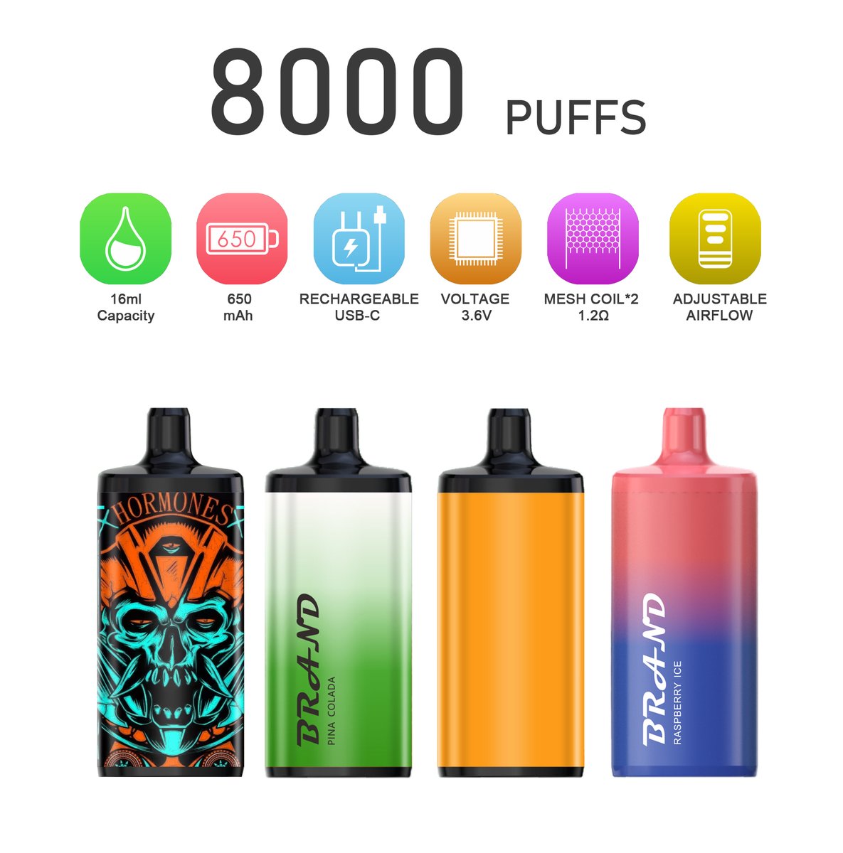 IGEOVAPE_Alex's tweet photo. Latest 8000 puffs #disposablevapepen
- Dual mesh coil
- 16ml e-liquid
- 650mAh rechargeable battery
- Adjustable airflow
Looking for distributors, welcome inquiry! https://t.co/M9N68vNLcH