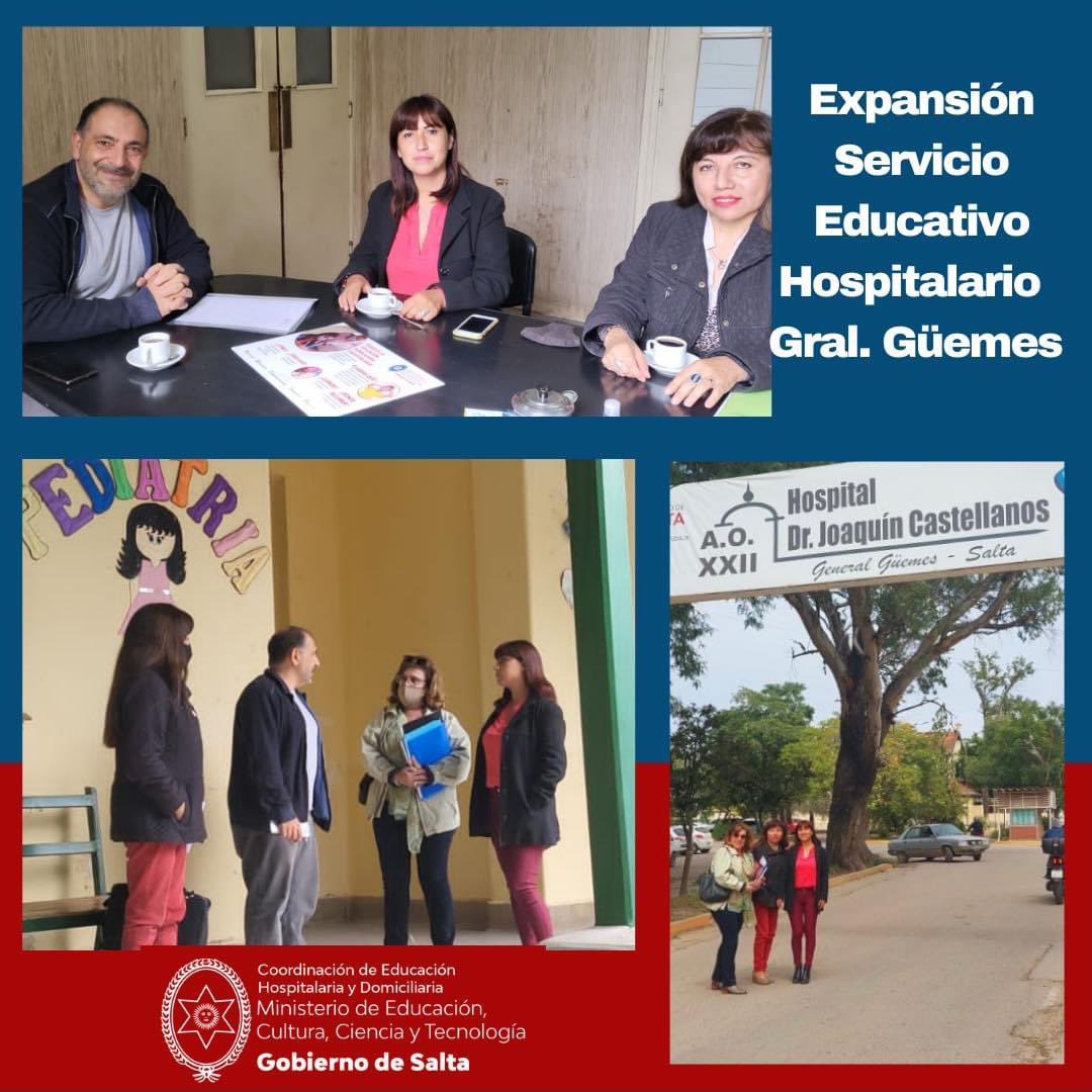 EducacionHope's tweet photo. Avanza el Programa de Expansión del Servicio Educativo Hospitalario en el departamento Gral. Güemes. Hoy la coordinadora @raquelcolque se reunió con el Gerente Médico Sanitario Dr. Daniel Salomón Rallé del Hospital Dr. Joaquín Castellanos,
#Salta #educacionhospitalaria https://t.co/YSmY3d6Xl0