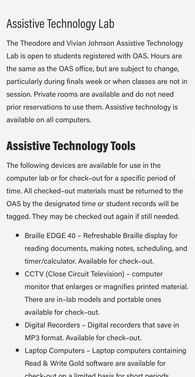 slc21j's tweet photo. FSU provides the assistive technology tools webpage, including Braille EDGE 40 to help students on many ways- such as taking notes. #fsu2040 https://t.co/W4Nv4PEXUK