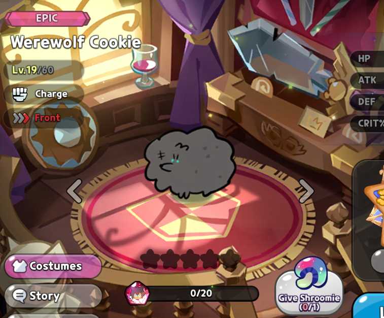 Tw1lightShAdow's tweet photo. Have you guys seen Werewolf cookie in the new April Fools event? He just looks like an angry ball of floof and fluff! #cookierunkingdom 🥲😥😭😢😓 https://t.co/7UAdfivXbZ