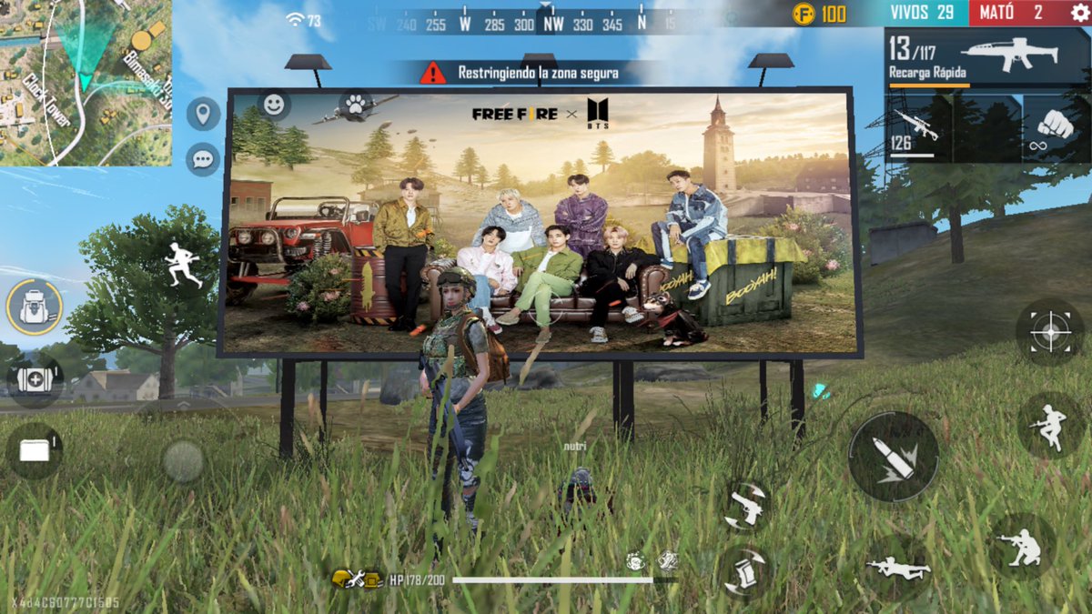 Daniela94124072's tweet photo. @freefirelatino @BTS_twt #FreeFireXBTS parte de la comunidad😊😊 https://t.co/tKJBBDY03F