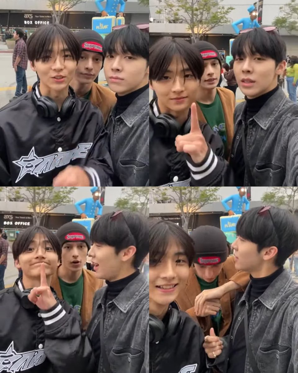 Sangwon with James &amp; Woochan