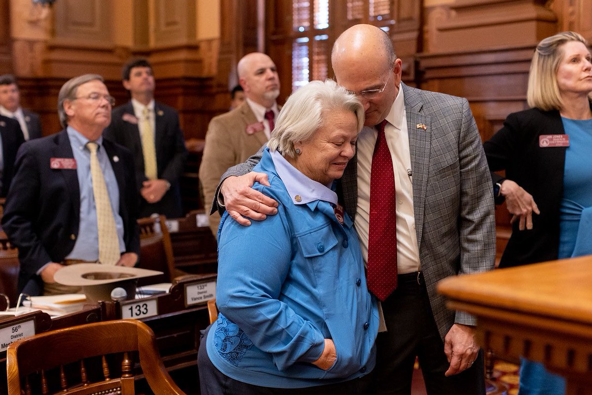 KalebMcMichen's tweet image. “I saw an R and a D disappear…and a Georgian take its place.” — @SpeakerRalston on final passage of Georgia’s Mental Health Parity Act, House Bill 1013.  #gapol