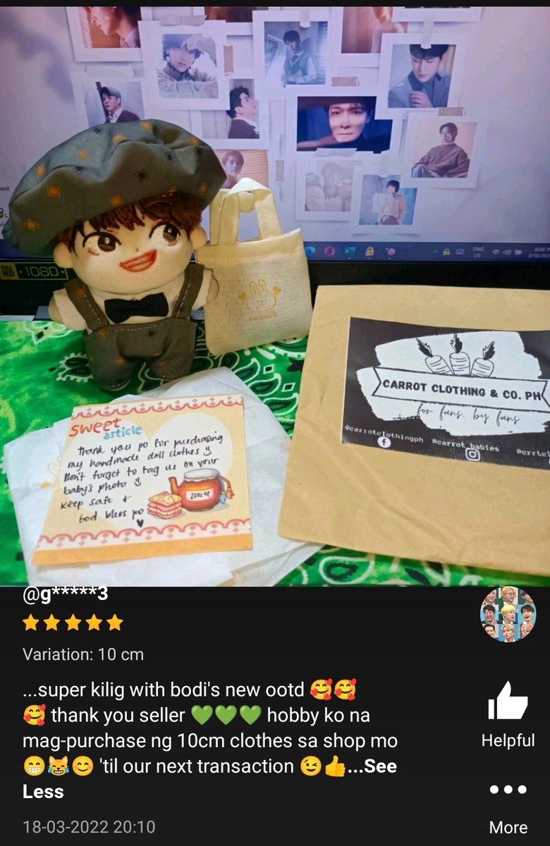 crrtclothingph's tweet photo. Feedback from our shopee page 🥰.
Thank you po doll mommies 😍🥕❤️ https://t.co/B9RmBDLQol